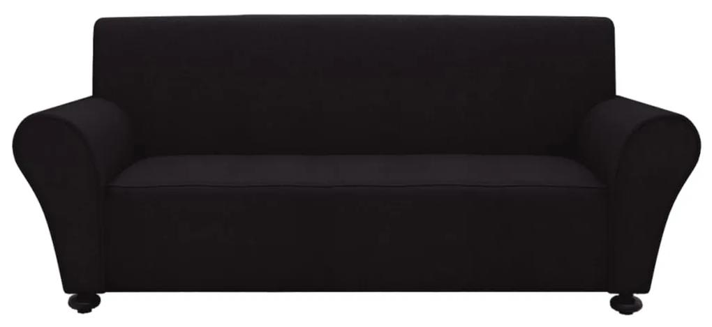 vidaXL Naťahovací prehoz na sedačku, čierny, polyester