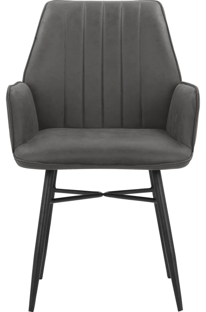 Antracitové jedálenské stoličky v súprave 2 ks Anzo – Støraa