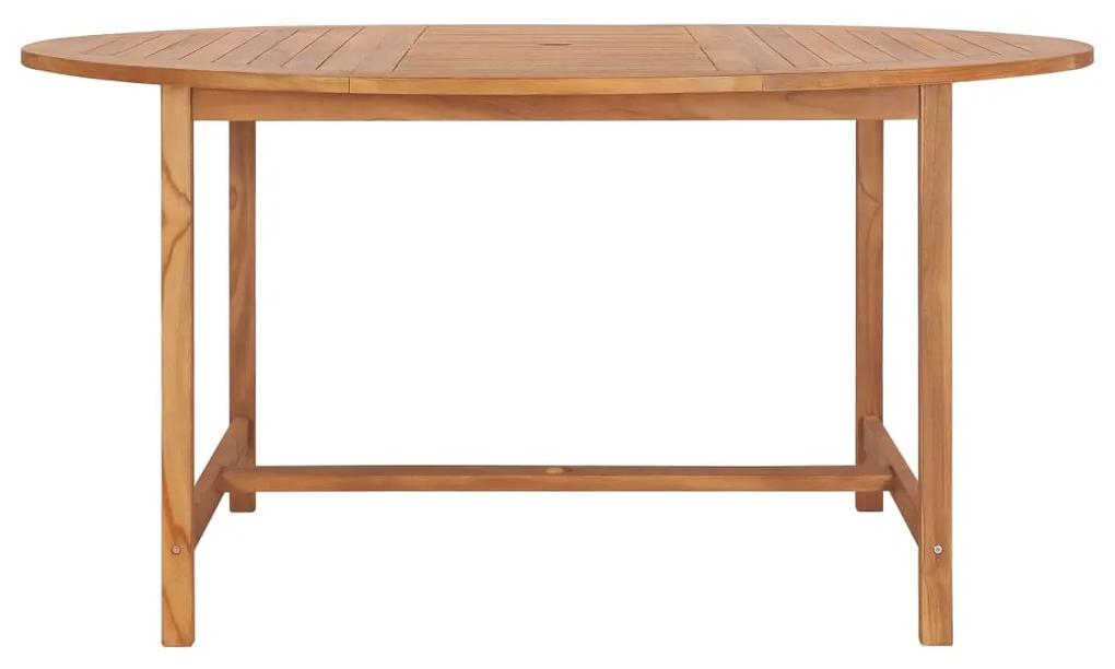 Záhradný stôl 150x76 cm, tíkový masív