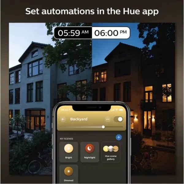 Philips - Vonkajšie nástenné svietidlo INARA Hue 1xE27/7W/230V Wi-Fi IP44
