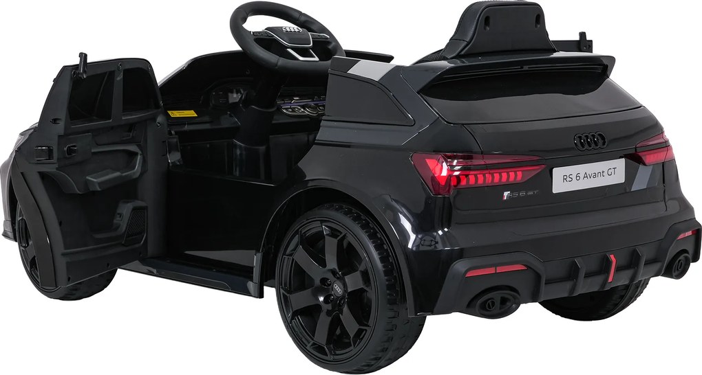 Ramiz Audi RS6 Avant GT elektrické autíčko pre deti čierne