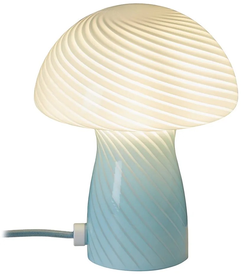 FUNGI TOWN Mini stolná lampa - sv. modrá