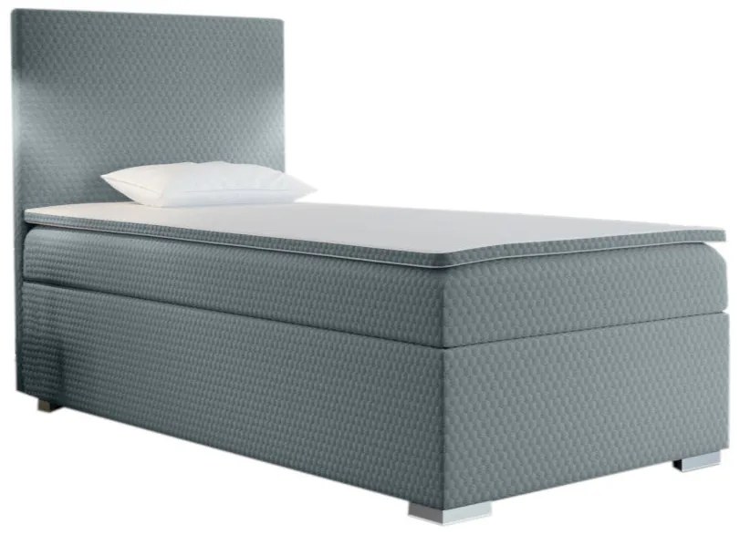 Čalúnená posteľ boxspring RENATA + vrchný matrac - sawana pik honey 14 / ľavá / 80x200