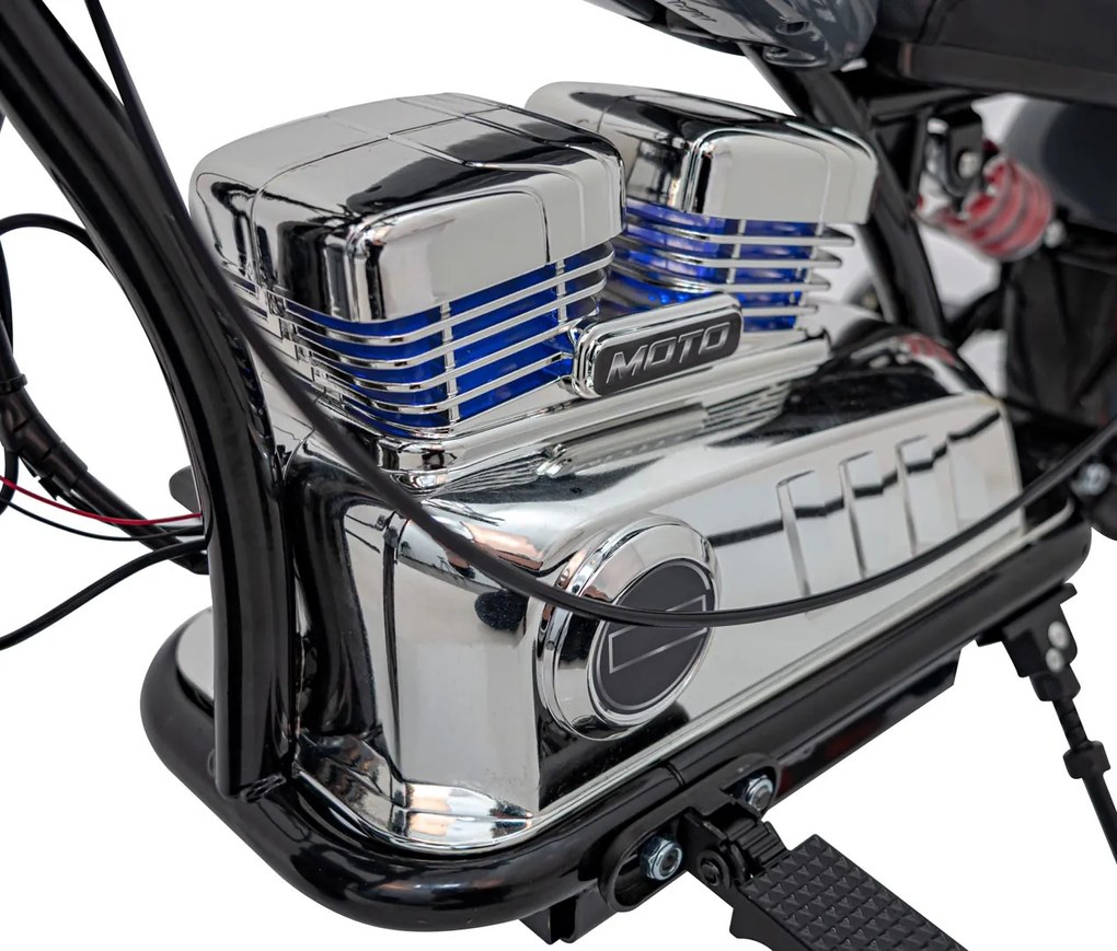 Ramiz Motocykel Chopper Warrior Sivá