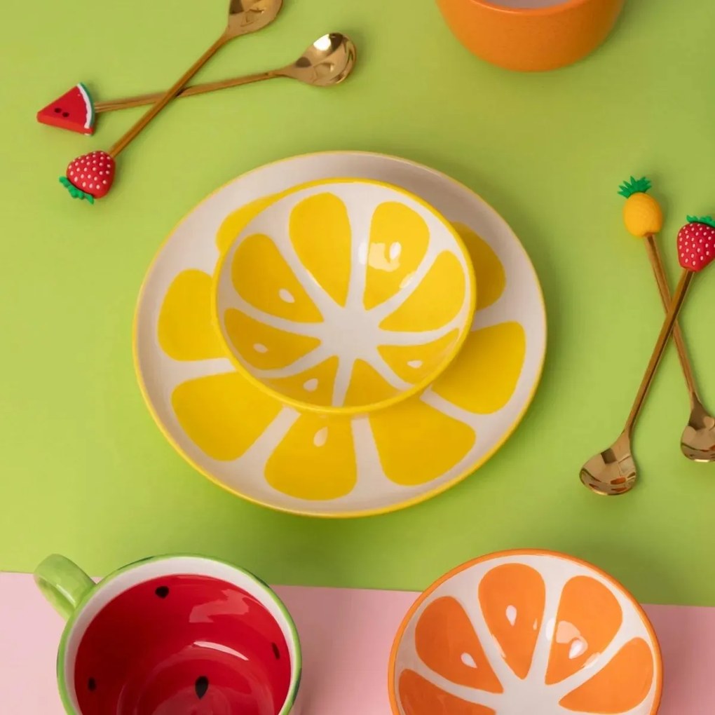 Altom Sada keramických misiek Tropicana citrón12,5 cm, 2 ks
