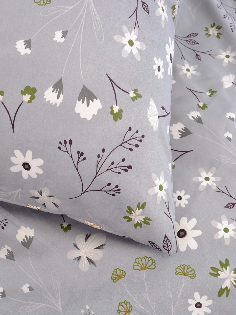 Saténové obliečky - Vanessa sivá