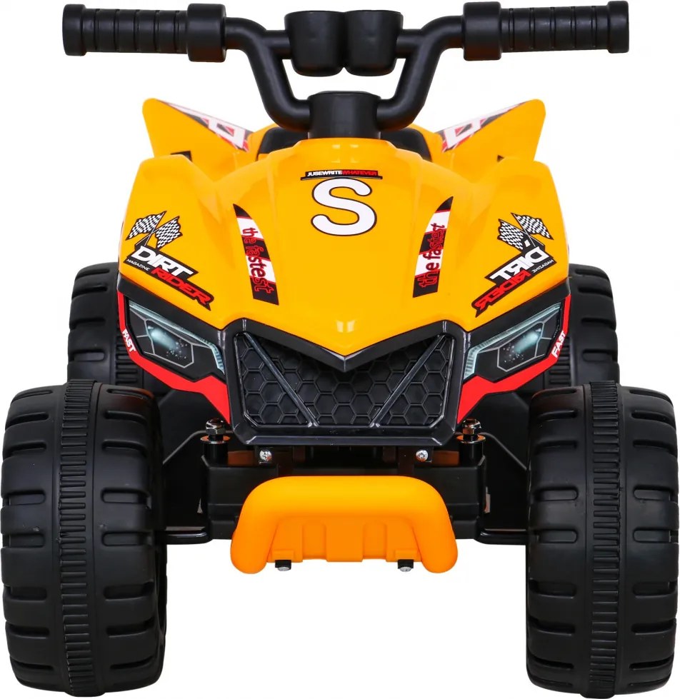 Ramiz Najrýchlejšia batériová štvorkolka pre deti Žltá + 25W motor