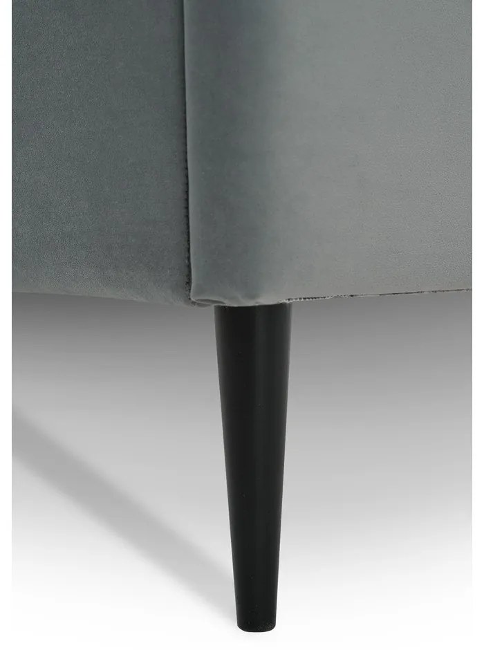 Sivá detská posteľ 90x200 cm Star – Scandic