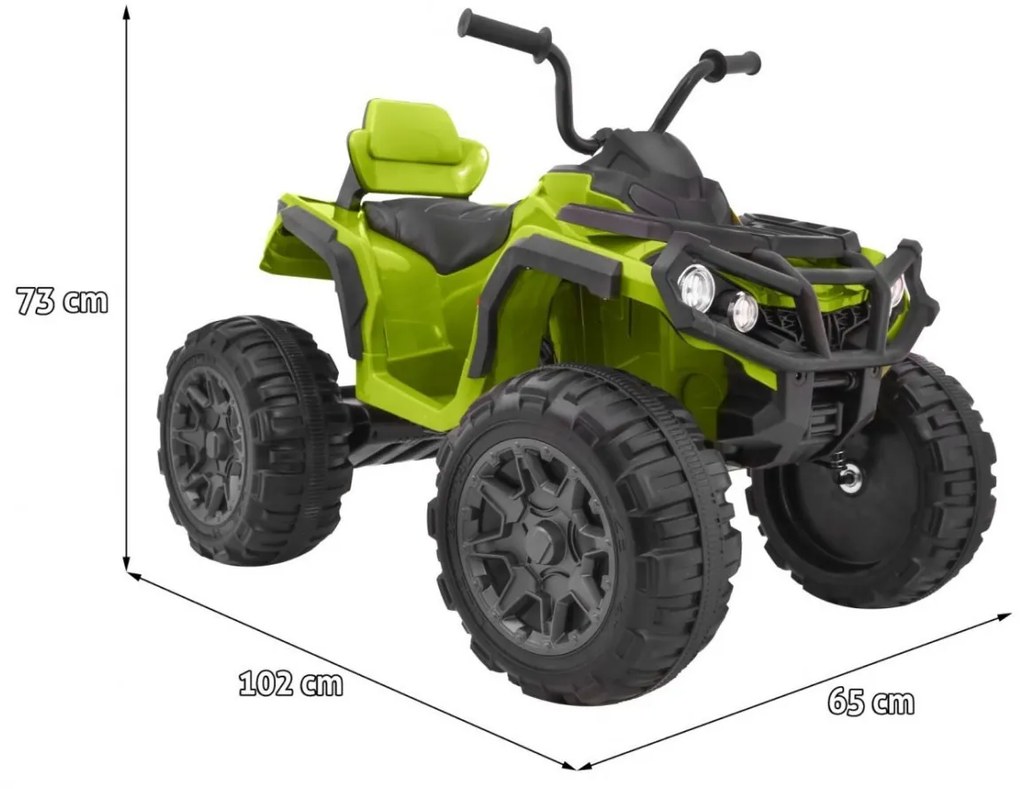 RAMIZ ELEKTRICKÁ ŠTVORKOLKA - QUAD ATV - 2.4G - ZELENÁ - 12V/7Ah - 2 x 45W - 2023