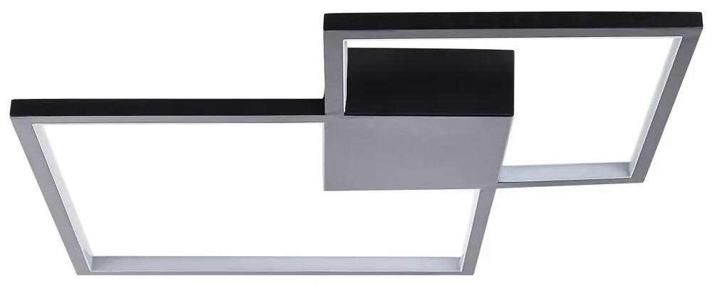Stropné kovové LED svietidlo čierne OKSU Beliani