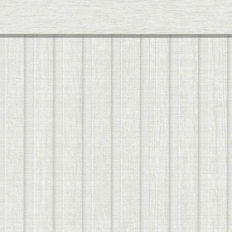 Vliesové fototapety - stenový panel 39744-3, rozmer 500 cm x 106 cm, lamely drevo biele, A.S. Création