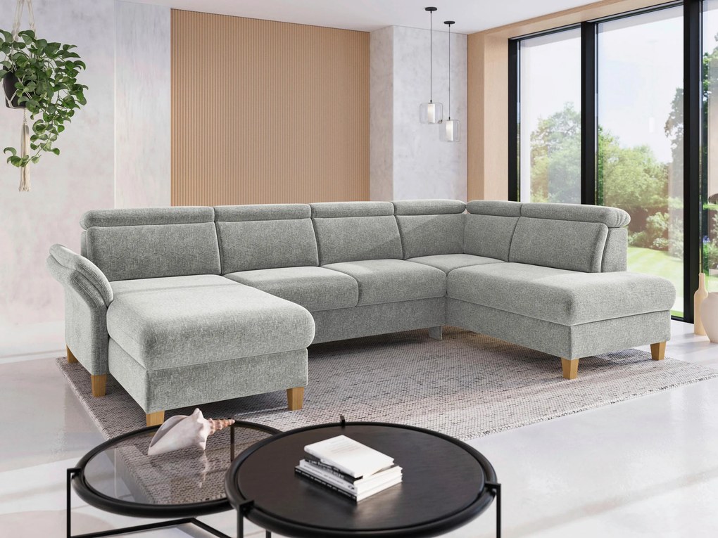 XXXLutz SEDACIA SÚPRAVA, textil, svetlosivá Sit & More - Sedačky - 00014402576W