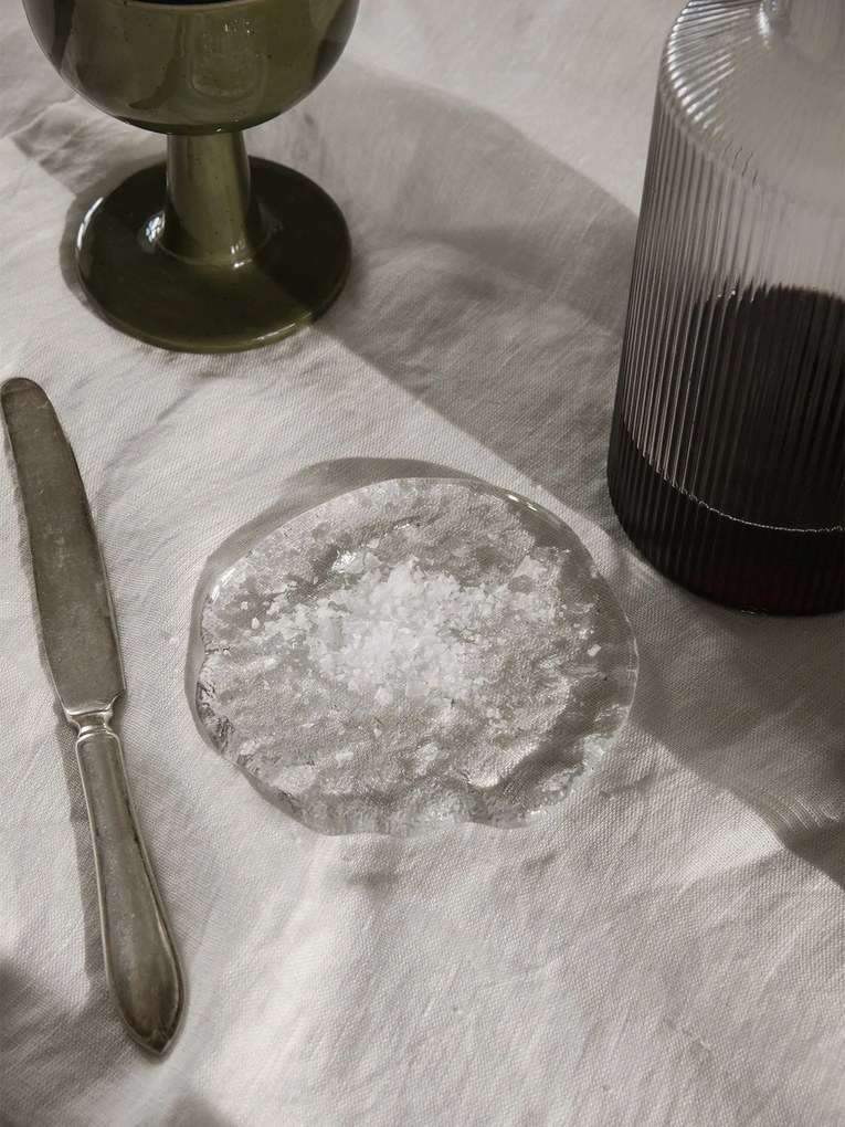 ferm LIVING Podtácka MOMENTO 11 cm sada 2 ks jasné sklo