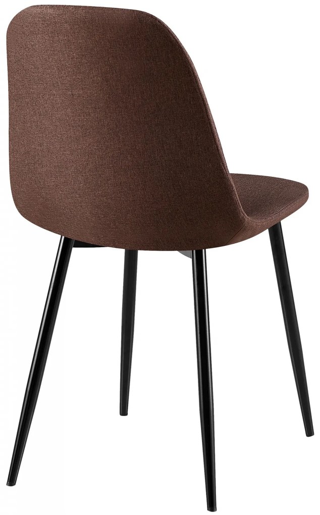 Stolička Giverny látka - hnedá