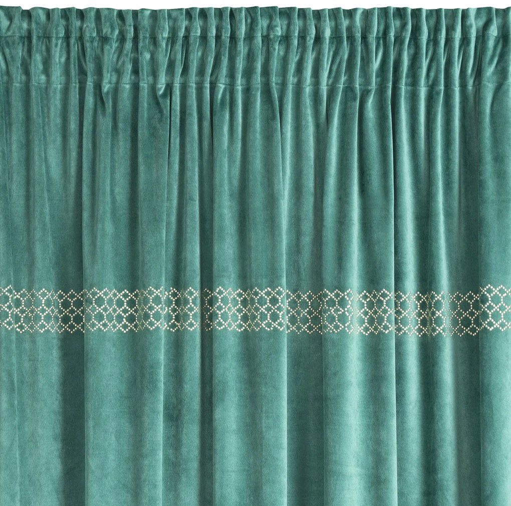 ZATEMŇOVACÍ ZÁVES NA PÁSKE JOVITA 140X270 CM ZELENÁ