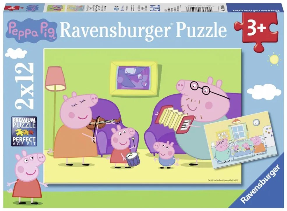 Ravensburger Prasiatko Peppa 2x12 kusov
