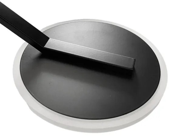 LED Stmievateľný prisadený luster LED/86W/230V 3000-6500K čierna + diaľkové ovládanie