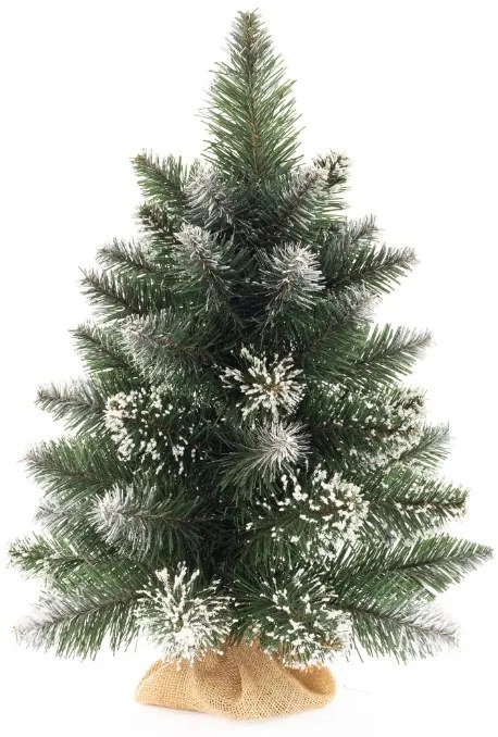 Vianočný stromček Borovica diamantová so striebornými trblietkami 55 cm
