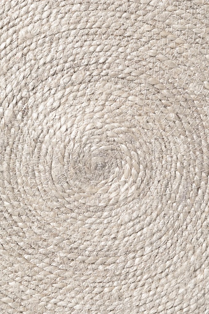 Hanse Home, Kusový koberec Jute Braided 106331 Natural Black kruh, 200x200 (priemer) kruh, čiernobiela, chodba / predsieň