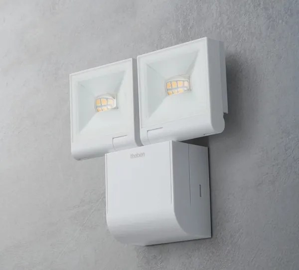 theben - LED Nástenný reflektor 2xLED/10W/230V biela IP55