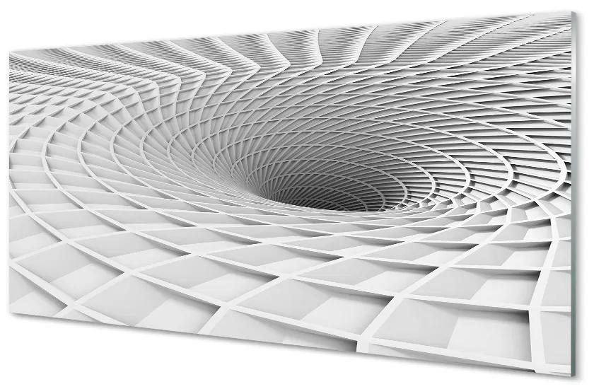 Sklenený obraz 3d geometrický násypka 125x50 cm