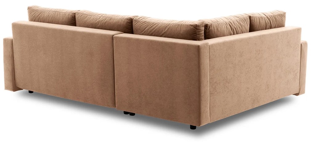 Rohová rozkladacia sedacia súprava GRANDE PLUS - color mikro Ľavá Cappuccino