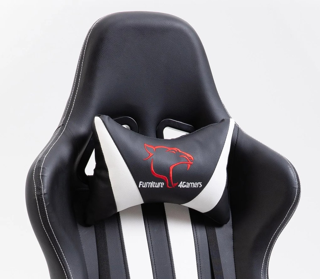 Herné kreslo F4G FG33 čierne/biele