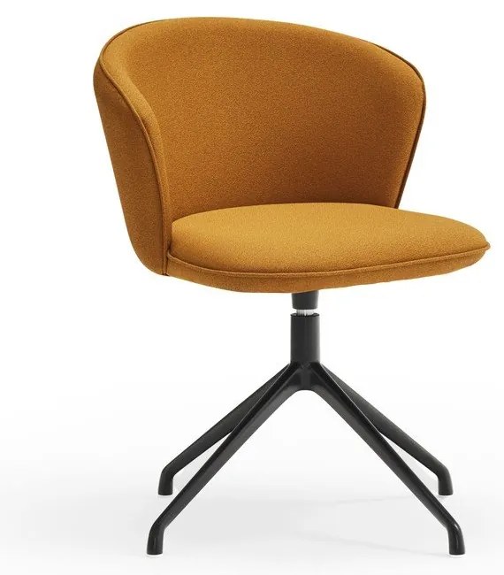 Čalúnené jedálenské kreslá v súprave 2 ks v horčicovej farbe Add – Teulat