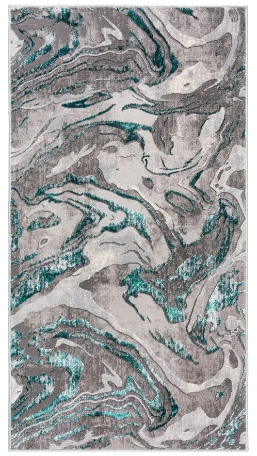Sivo-tyrkysový koberec 160x230 cm Marbled – Flair Rugs