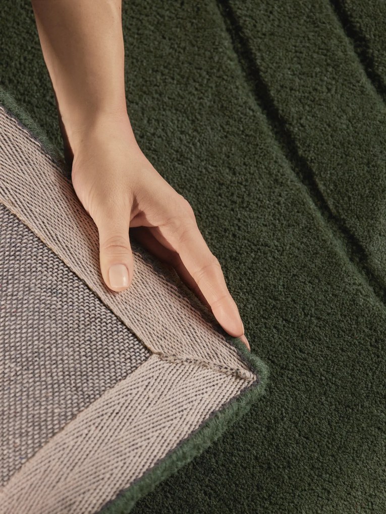 Vikosa, Kusový koberec Vikosa Arcura 106271 Dark Green, 160x230, zelená, obývacia izba