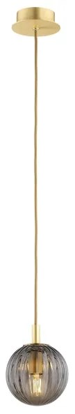Argon 8512 - Luster na lanku PALOMA 1xE14/7W/230V pr. 12 cm zlatá/čierna