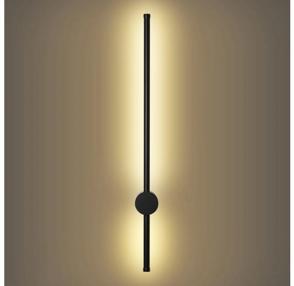 Brilagi - LED Vonkajšie nástenné svietidlo AURA LED/12W/230V 3000K IP54 čierne BG2398