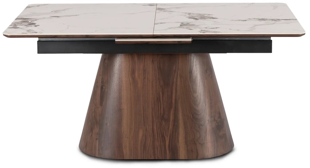 PROXIMA.store - Rozkladací jedálenský stôl LIZBONA FARBA: čierna, konštrukcia: dub