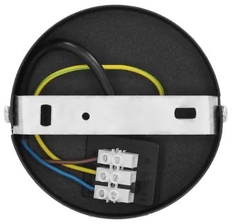 Prisadený luster SARTA 1xE27/60W/230V čierny/juta