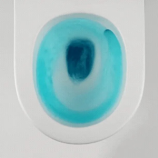 Laveo Závesná WC misa so SoftClose sedadlom Desna CycleOn - VMD_609S, biela