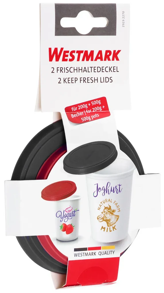 Westmark Sada 2 okrúhlych silikónových viečok, 10 + 8 cm