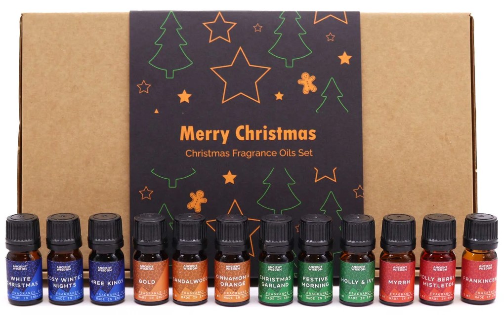 Sada vianočných esenciálnych olejov - Sviatočné vône