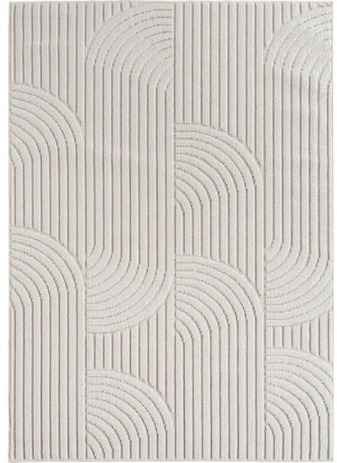 Koberec Helix geometrický, krémový
