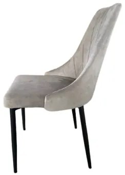 Sammer Kuchynské prešívané stoličky v svetlo sivej farbe LR08 Glamour svetlosiva