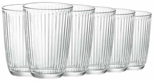 Bormioli Rocco 6-dielna sada pohárov long drink Line, 390 ml