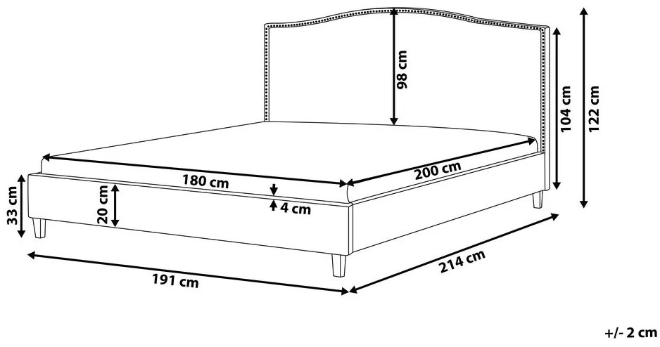 Manželská posteľ 180 cm MONTHY (s roštom) (sivá). Vlastná spoľahlivá doprava až k Vám domov. 1007383