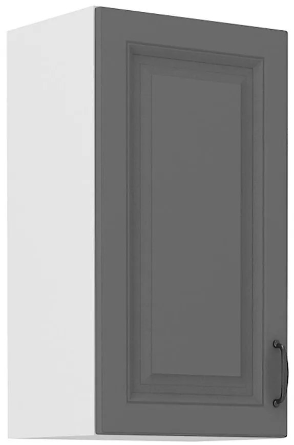 Kuchynská skrinka Stilo dustgrey/biely 40g/72 1f