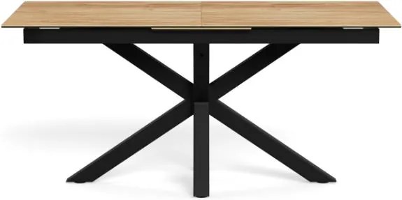 Jedálenský rozkladací stôl Heaven 168/210 cm dub divoký/čierny