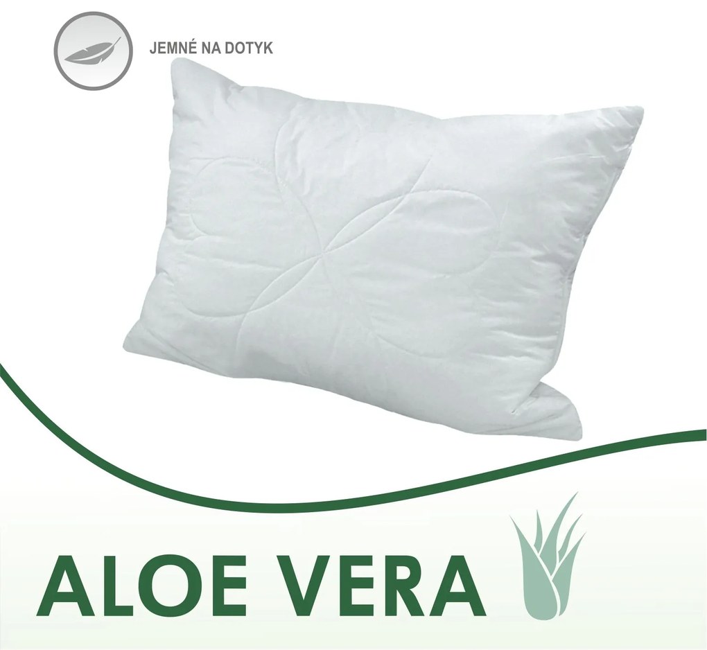 Vankúš Aloe Vera White | 70x90 cm, Rozmery 50x70 cm