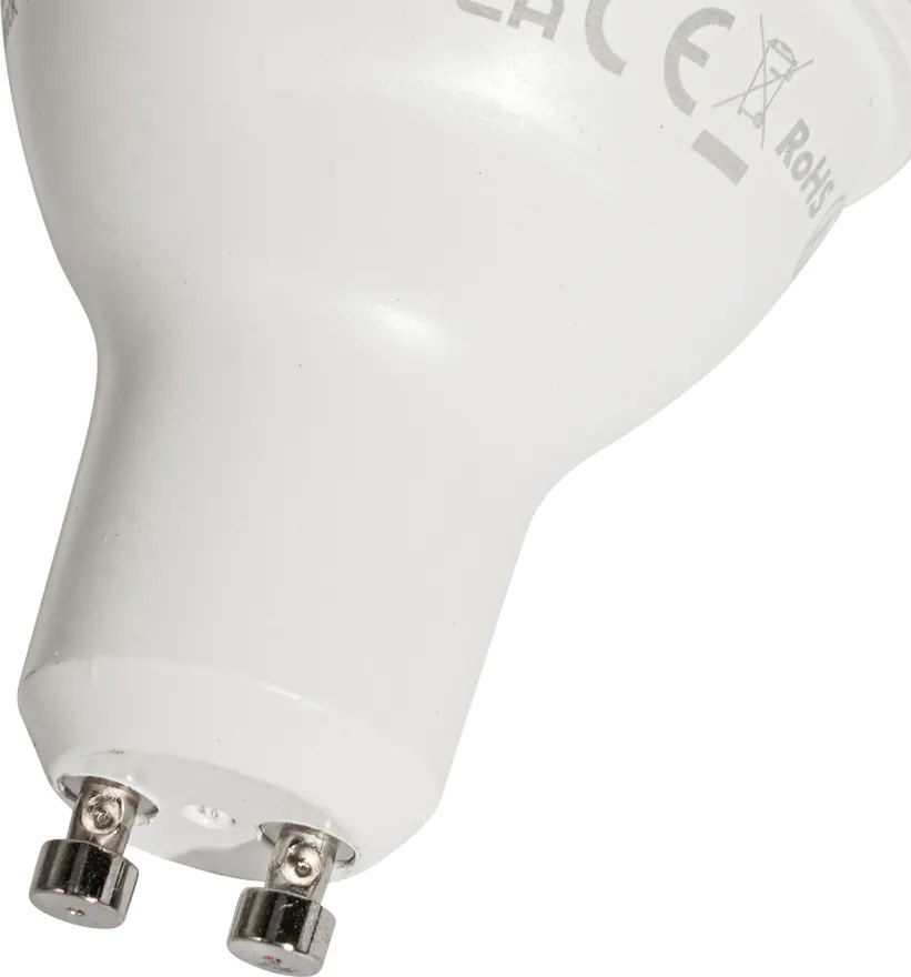 Sada 5 čírych LED žiaroviek GU10 50mm 7,5W 800 lm 3000K