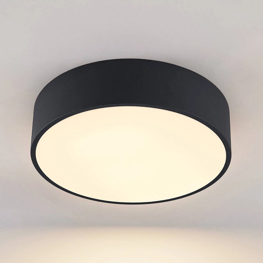 Arcchio Noabelle stropné LED, čierne, 40 cm