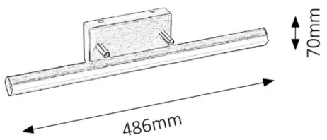 Rabalux 5720 - LED Kúpeľňové osvetlenie zrkadla SILAS 1xLED/12W/230V