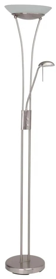 Brilliant - LED stmievateľná stojacia lampa FINN 2xLED/13W/230V matný chróm