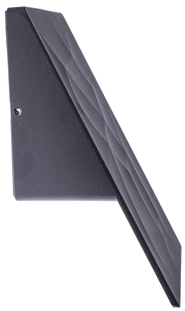 Exteriérové nástenné LED svietidlo Cracks, 1x LED 10w, tmavosivá