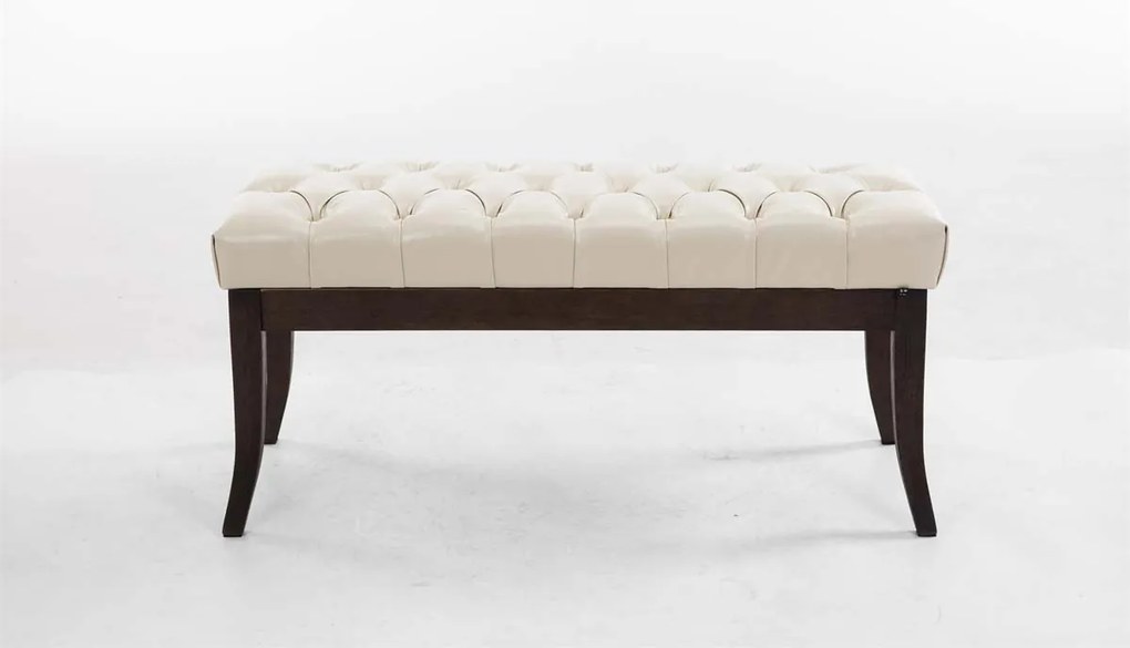 Lavica Ramses 100, nohy antik tmavé - Krémová